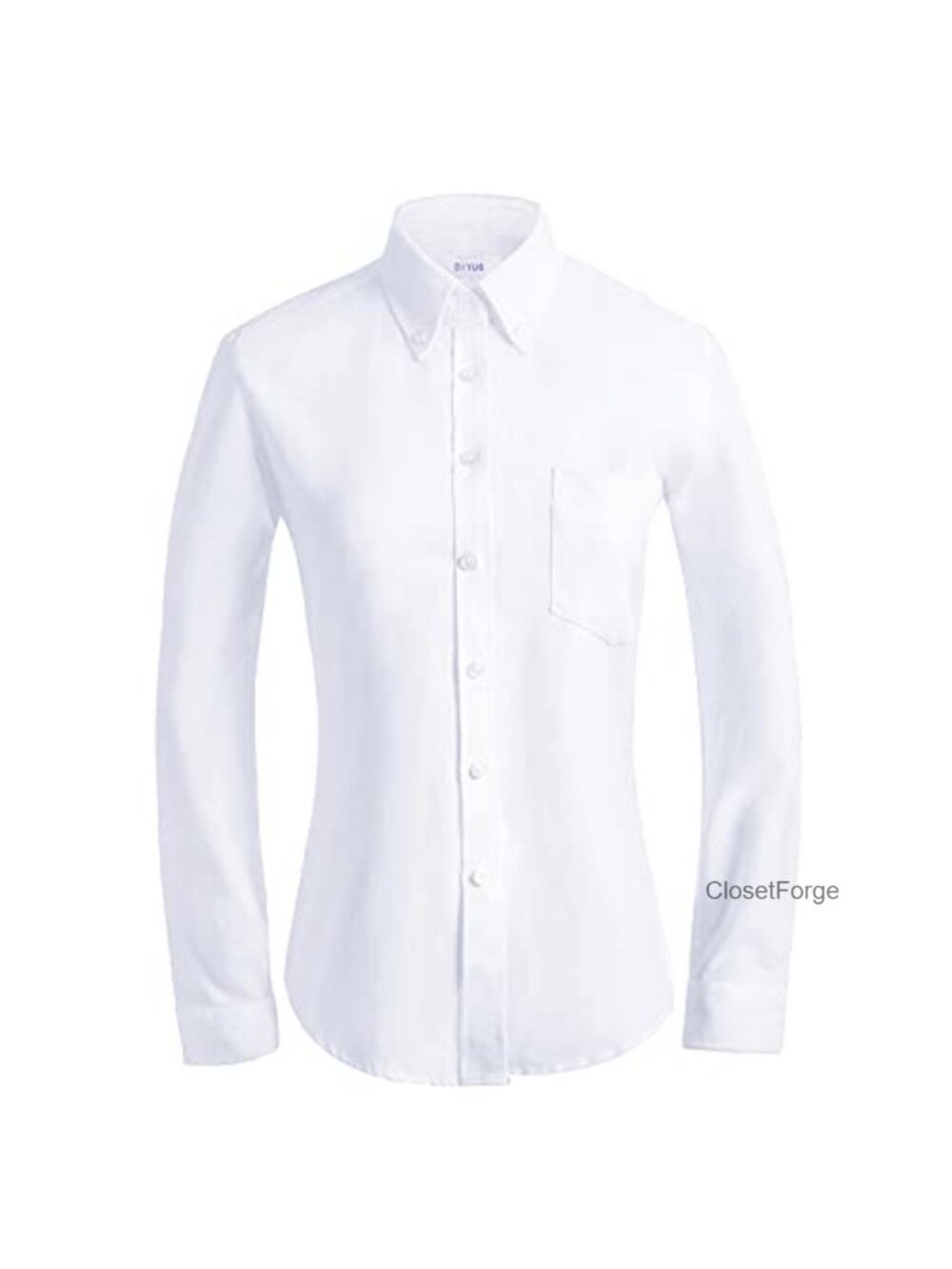 Women's Button Down Oxford Long Sleeve Shirt Wrinkle Resistant